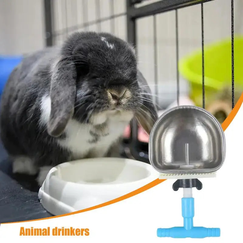 Rabbit Waterer 5Pcs Cage Water Dispenser Automatic Water Bowl