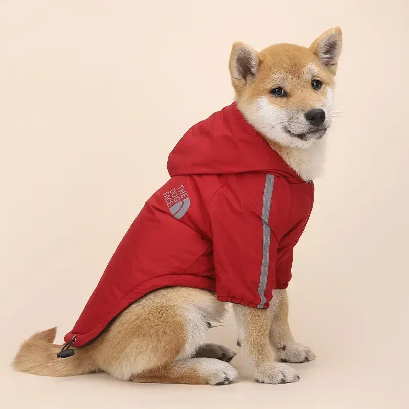 Reflective Pet Clothes Autumn Winter Pet Dog Waterproof Warm Coat Cotton Hooded Jacket