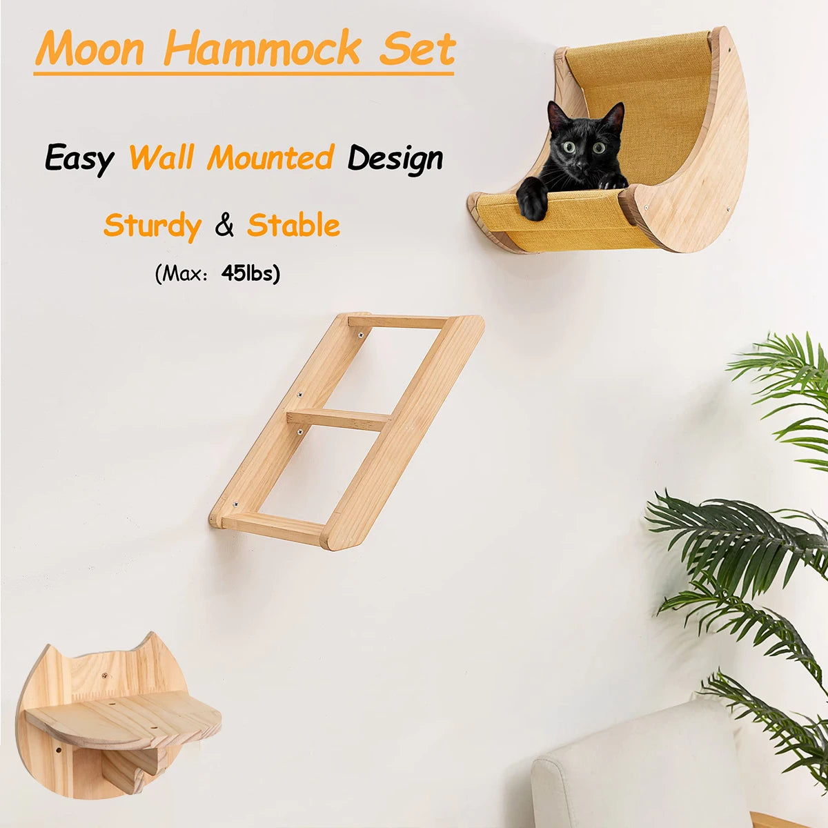 Cat Shelf Wall Hammock Climbing Shelves