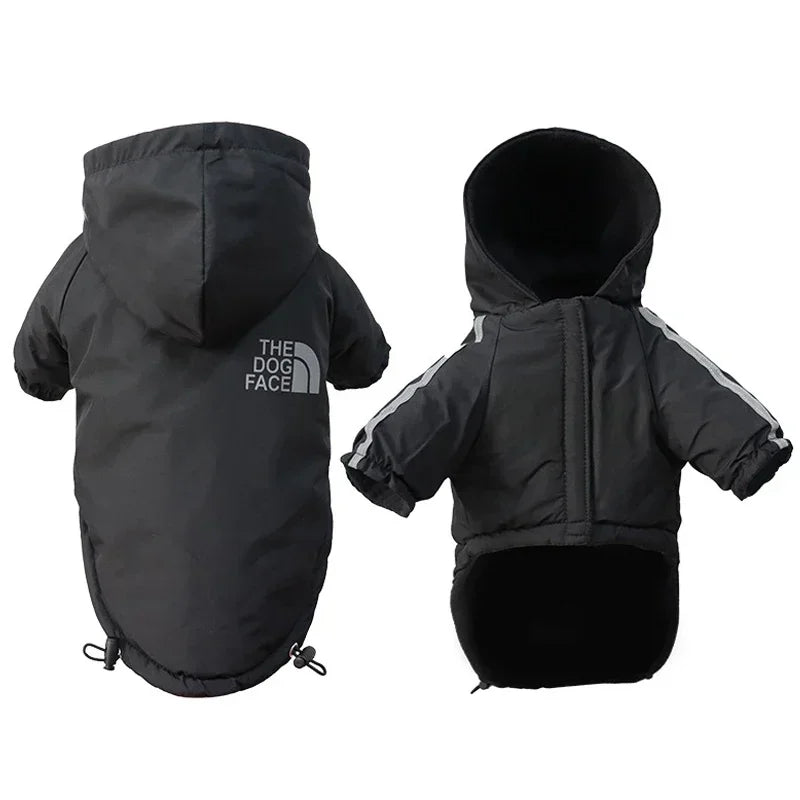 Reflective Pet Clothes Autumn Winter Pet Dog Waterproof Warm Coat Cotton Hooded Jacket