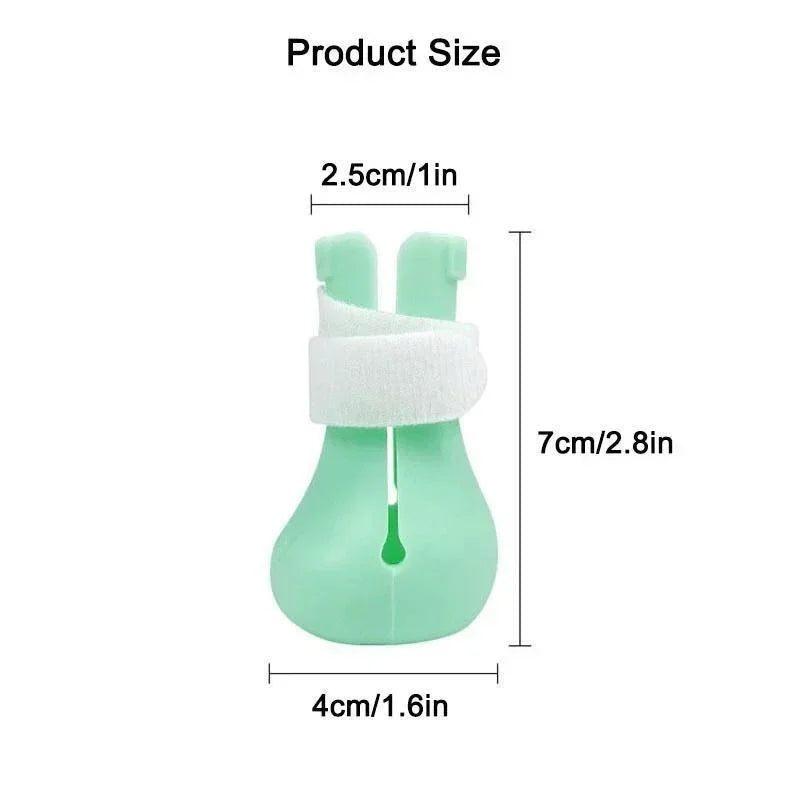 Adjustable Silicone Anti-scratch Cat Foot Shoes for Grooming Bath Washing Claw Paw Cover Protector
