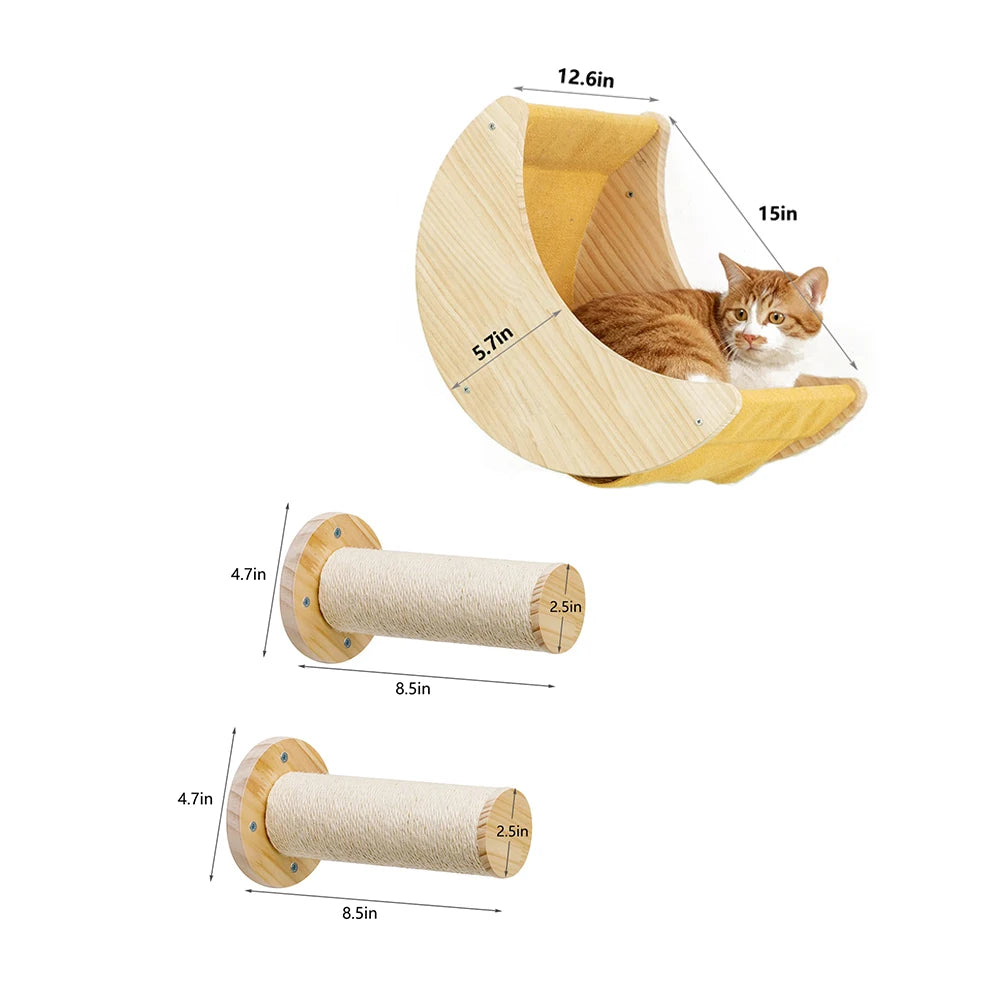 Cat Shelf Wall Hammock Climbing Shelves