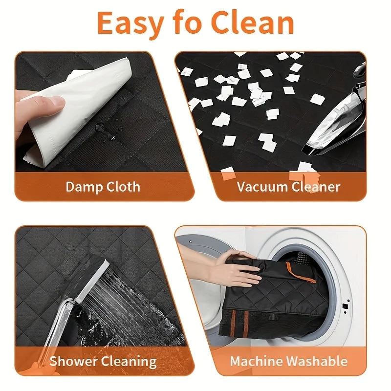 Hammock Heavy Duty Scratch Resistant Anti Slip Durable Soft Pet Rear Seat Cover for Cars,