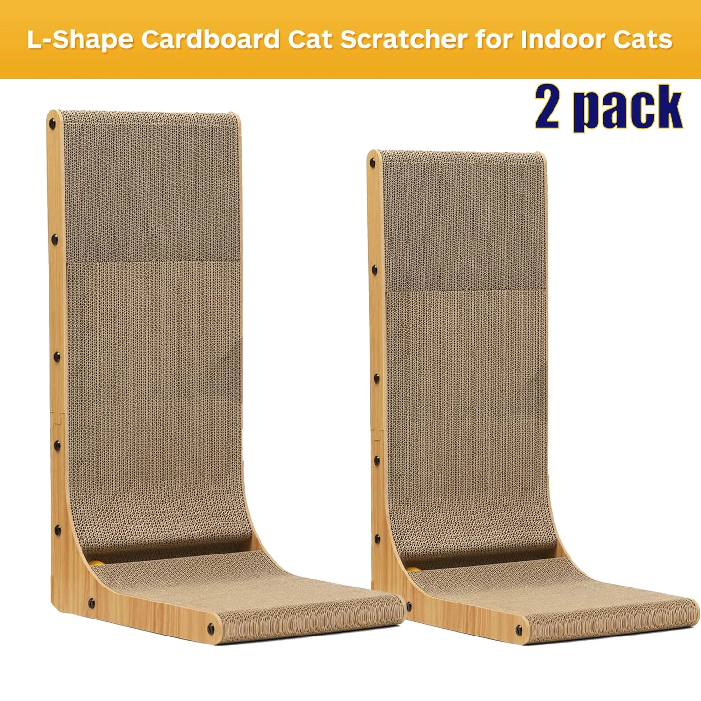 L Shape Cat Scratcher, Protecting Furniture Cat Scratch Pad,