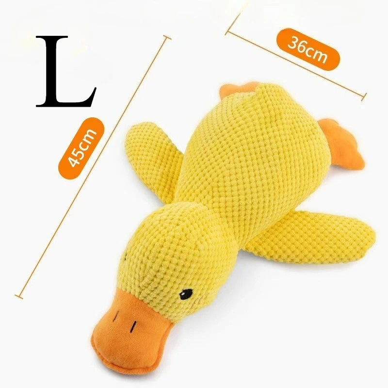 Plush Companion Sleeping Duck Dog Toys for Small Large Dogs Bite Resistant