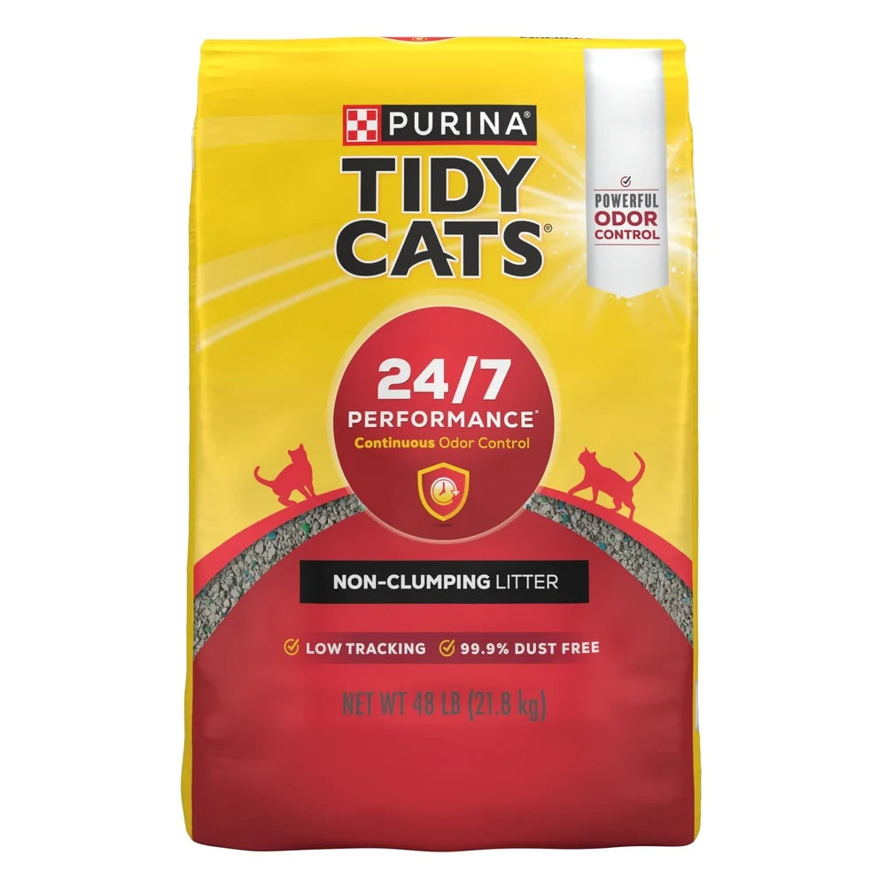 Multi-Cat Non-Clumping Cat Litter 48lb Odor Control Low Dust Clay Litter