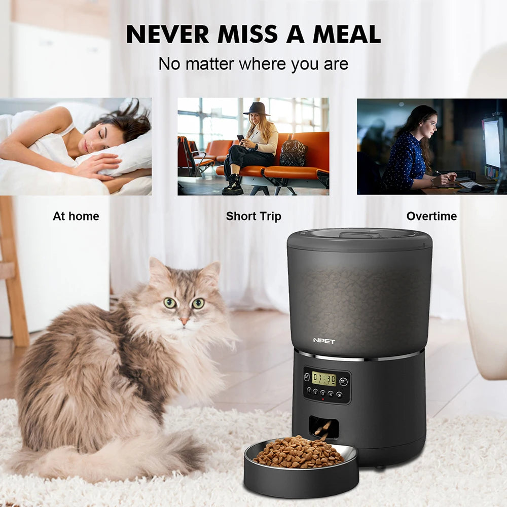 Automatic smart feeder for cats dogs 1-9 portions