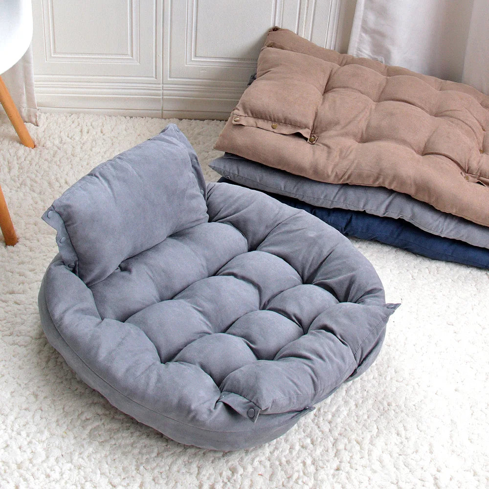 3 IN 1 Dogs Cat Sleeping Bed Sofa Warm Winter Puppy Kitten Nest
