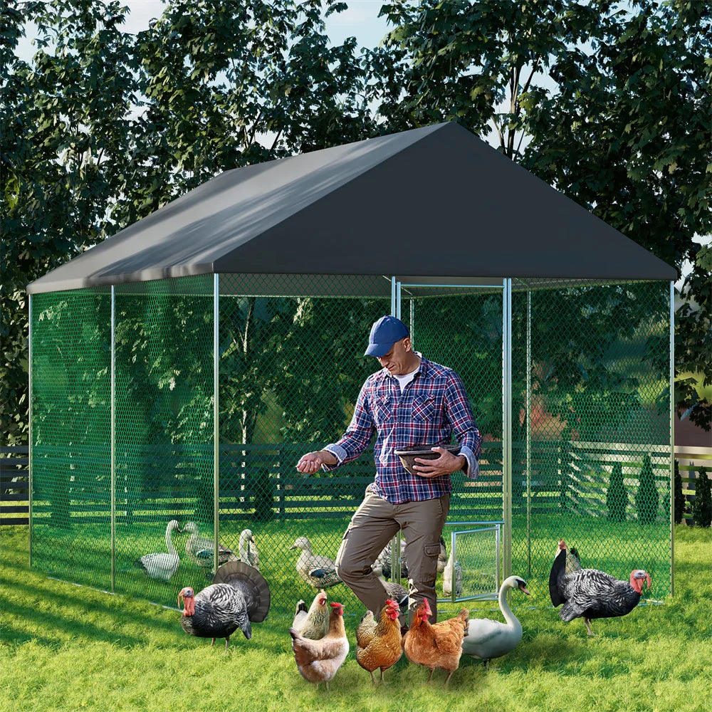 XXL XL Large Outdoor Chicken Run Coop Heavy Duty Walk-In Chicken Coop