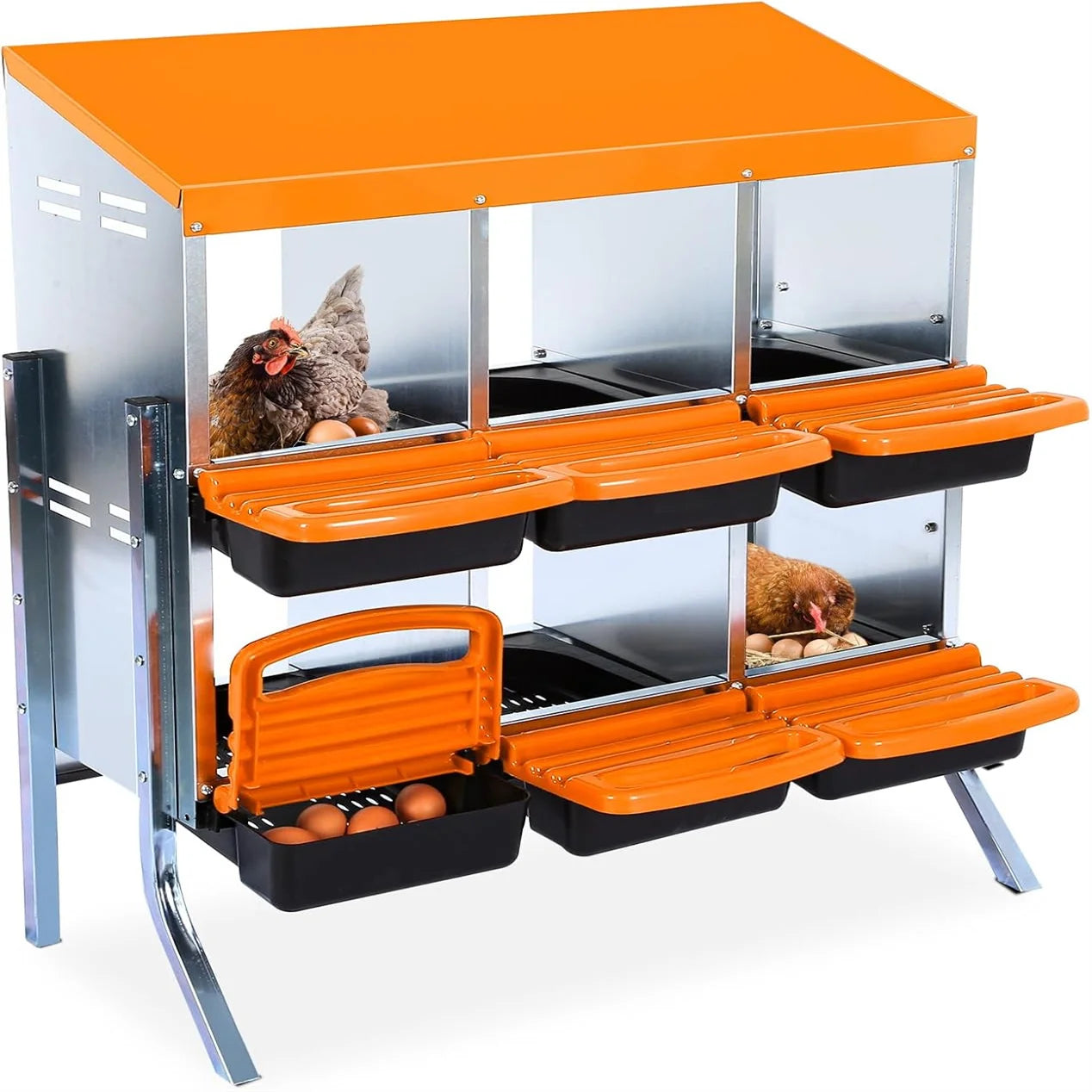 6 Holes Chicken Nesting Box