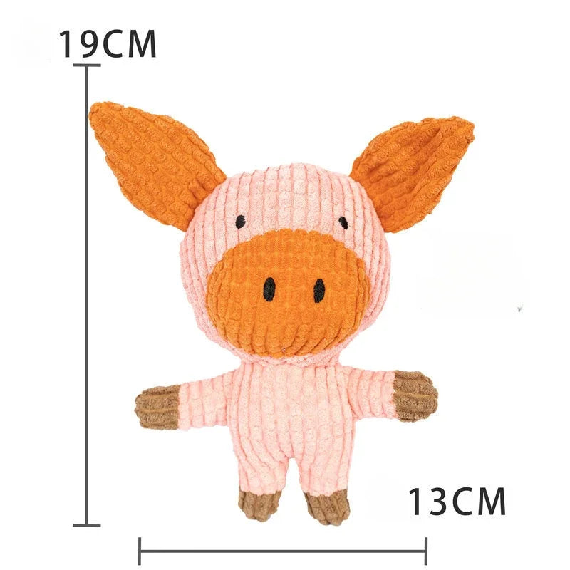 Plush Companion Sleeping Duck Dog Toys for Small Large Dogs Bite Resistant