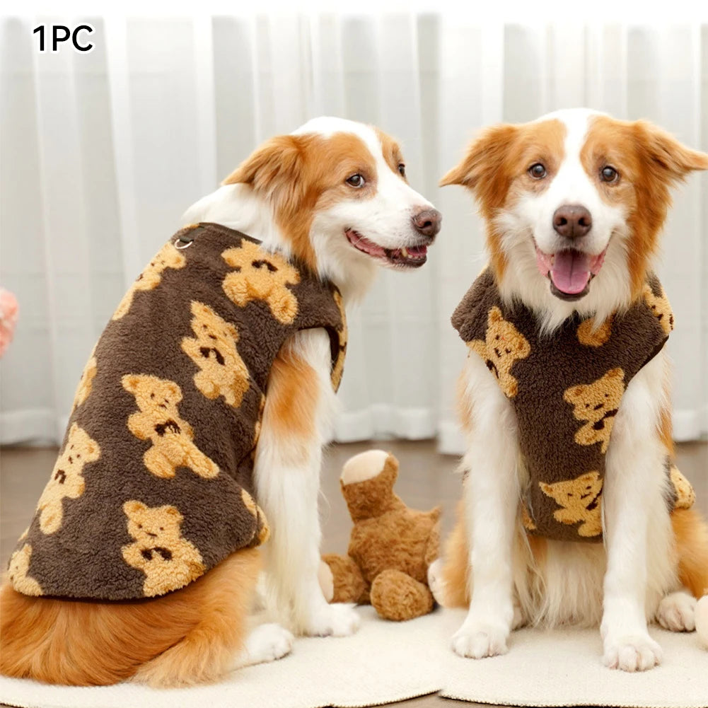 Warm Flannel Clothes Winter Dog Cat Coat Pet Clothes