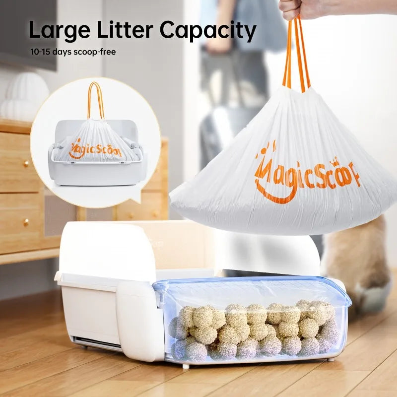 Self Cleaning Automatic Cat Litter Box Robot Open Top Large Capacity