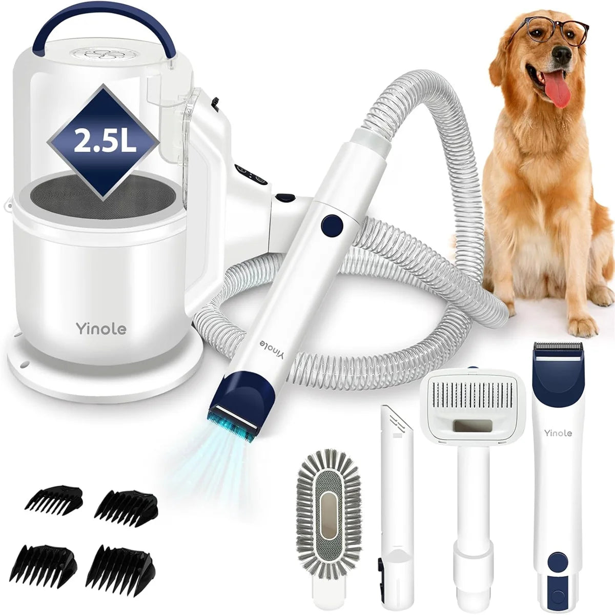 Dog Grooming Vacuum, with Dog Clippers,Deshedding Grooming Tools,Cleaning Tools
