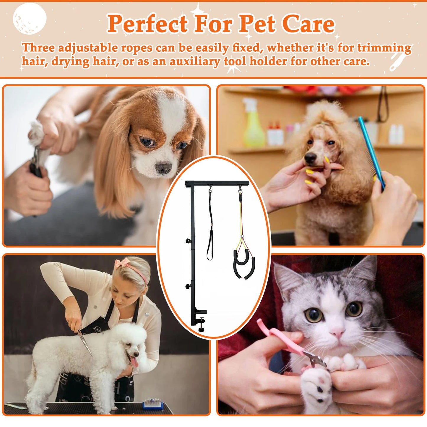 Dog Grooming Table Arm Height Adjustable Two No Sit Haunch Holder