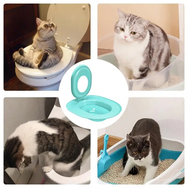 Cat Toilet Trainer Sand Box Cat Trainer Reusable Urinal Seat Potty