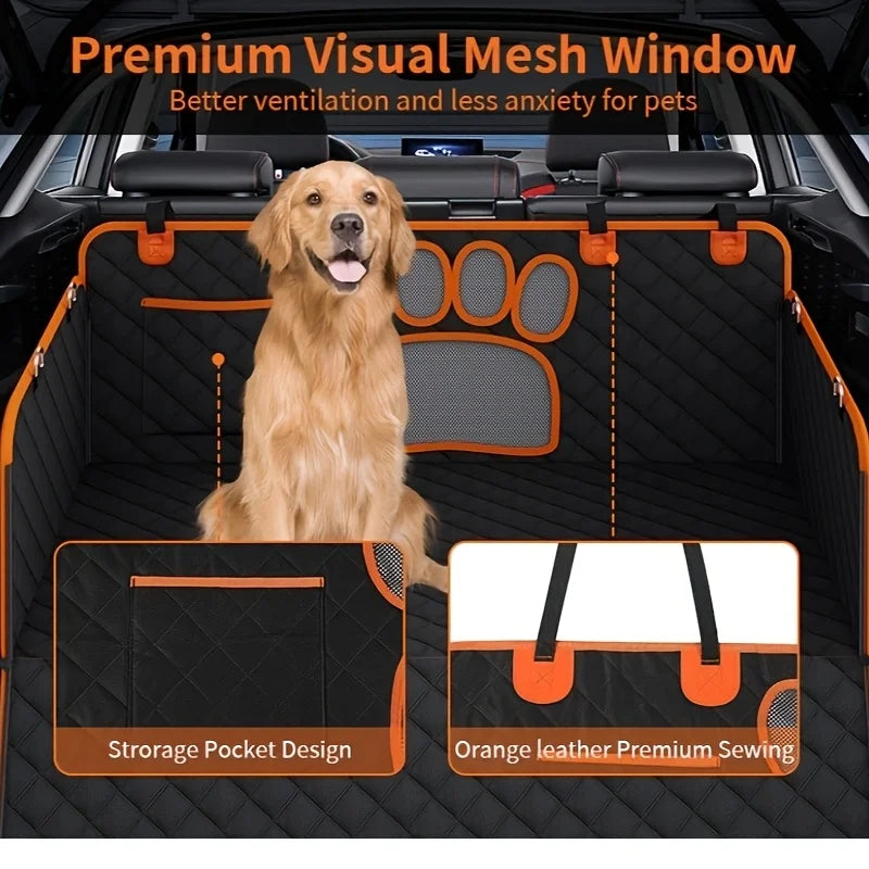 Hammock Heavy Duty Scratch Resistant Anti Slip Durable Soft Pet Rear Seat Cover for Cars,