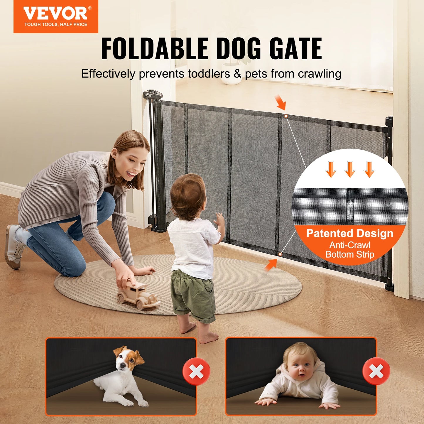 Pets Retractable Dog Gates