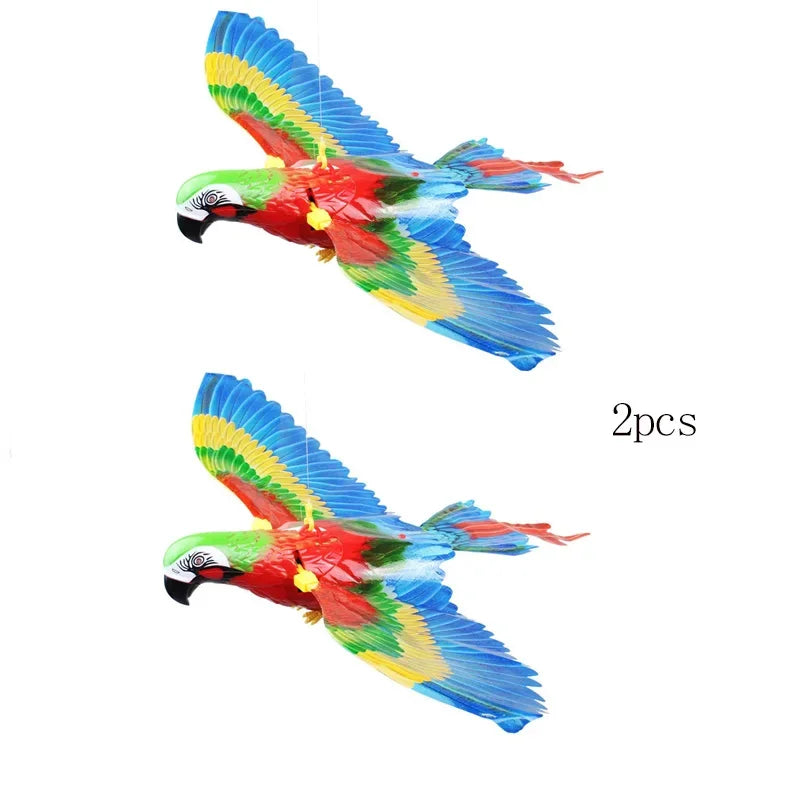 Simulation Bird Interactive Cat Toys Electric Hanging Eagle Flying Bird