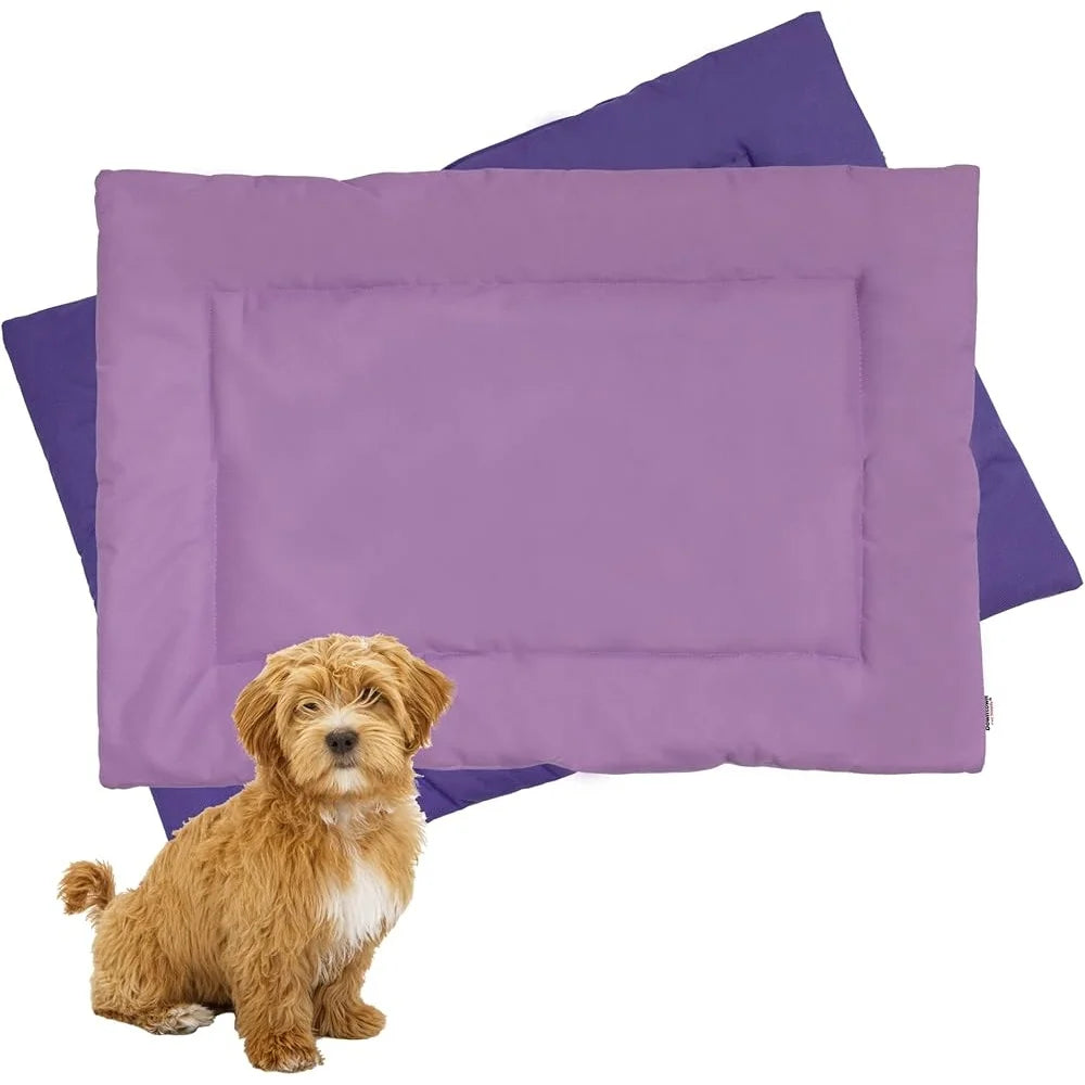 Chew Resistant Dog Crate Mat Waterproof Padded Pet Bed Machine Washable Durable Nylon All Breeds