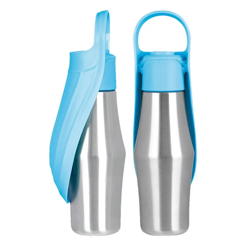 Stainless Steel  2 In 1 Dog Water Bowl For Travel Outings
