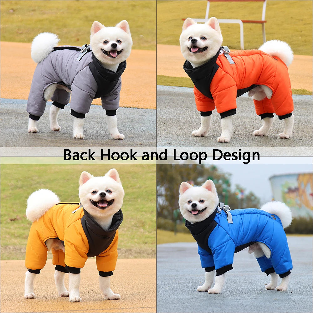 Winter Warm Thicken Pet Dog Jacket Waterproof Dog Clothes for Small Medium Dogs