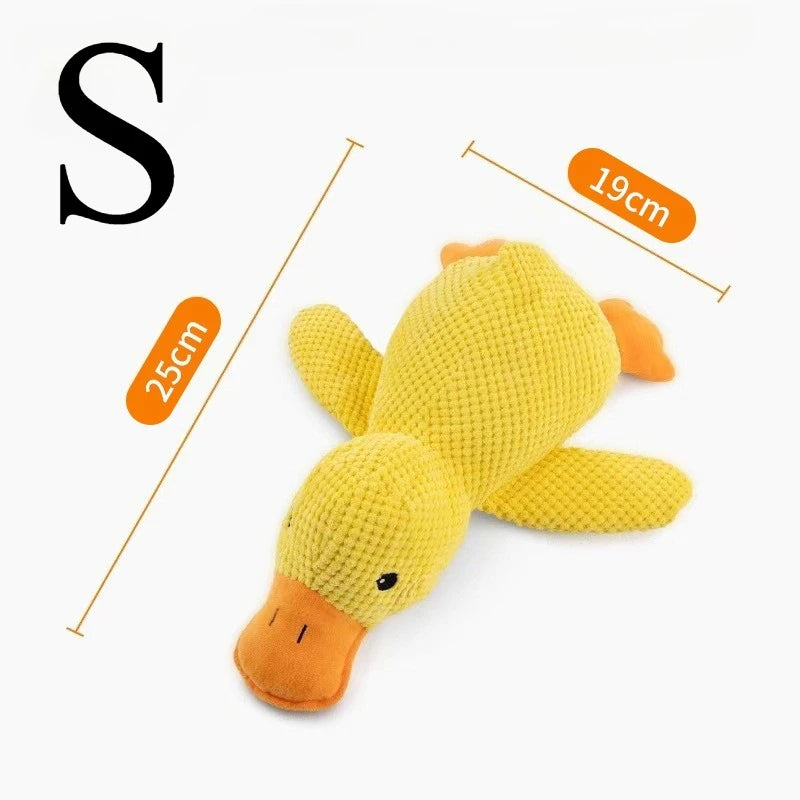 Plush Companion Sleeping Duck Dog Toys for Small Large Dogs Bite Resistant