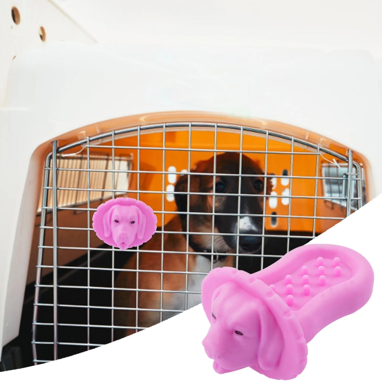 Dog Training Aid Dog Treat Toy Dog Crate Training Tools Multifunctional Licking Groov Toy Dog