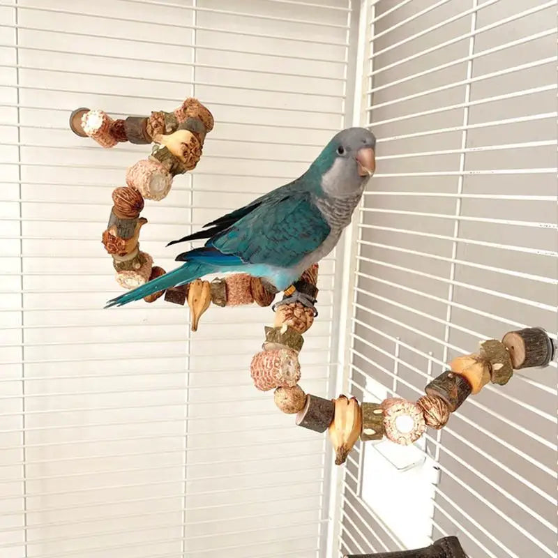 Parrot Toys Bird Chewing Strings Log Blocks