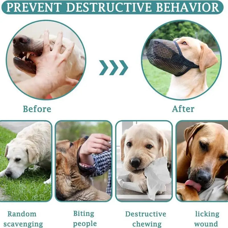 Pet Dog Muzzles Adjustable
