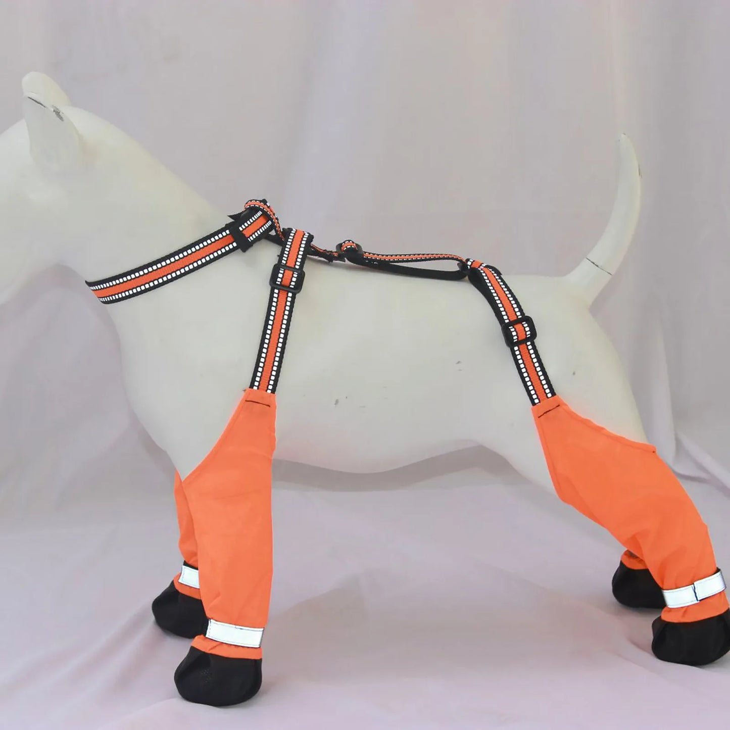 Water Proof Dog Shoes Dog Protectors Shoes With Suspenders Slip Reflective Dog Boots