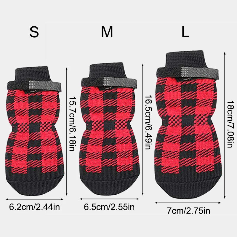Pet Socks Foot Cover Cat And Dog Socks Outdoor Non-Slip Waterproof Shoes