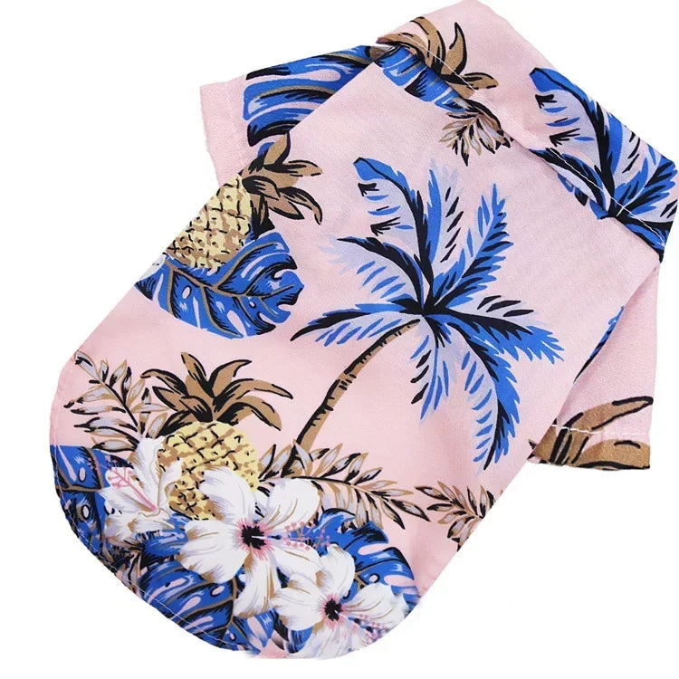 Hawaiian Style Pet Dog Clothe Summer SandBeach Dog Shirts for Small Medium Dogs Puppy Cat Clothing