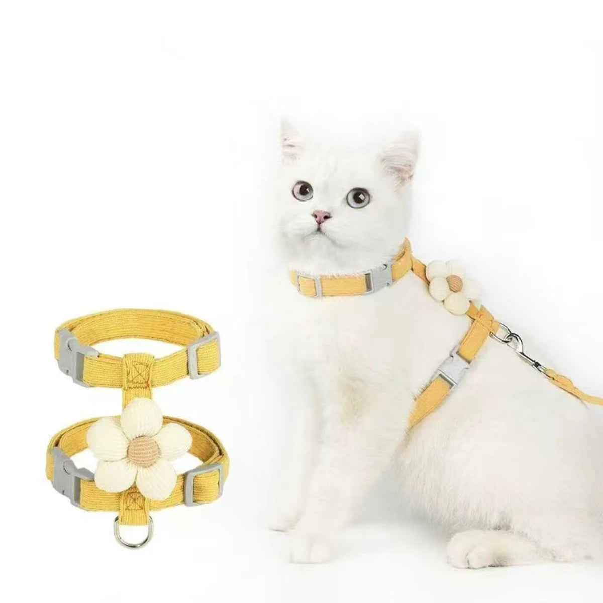 Cat Harness and Leash Sets Adjustable Dog Harness for Small Dog Leash