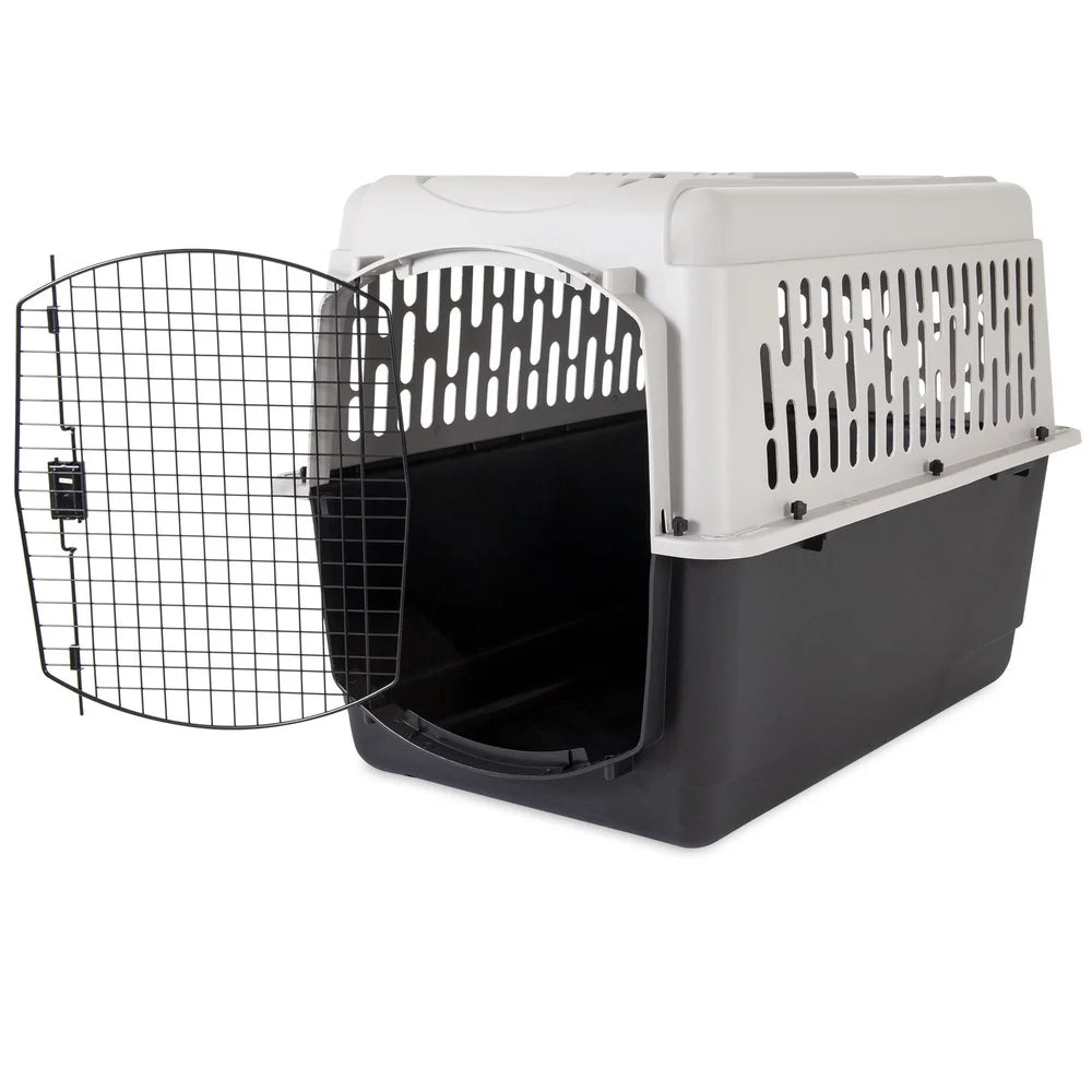 Large Dog Crate Plastic Carrier Heavy Duty Airline Approved Safe Secure