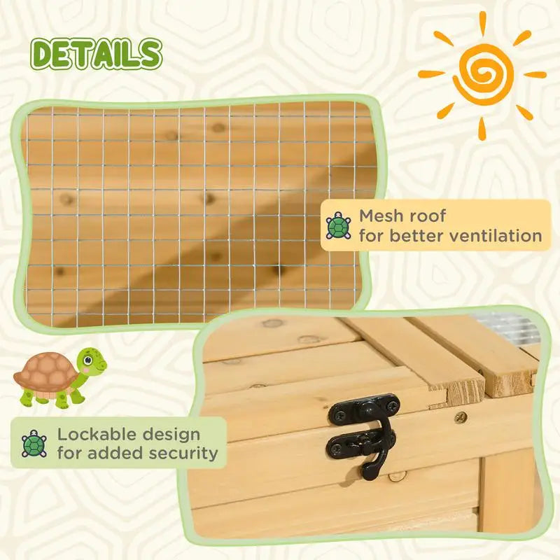 Habitat Enclosure Reptile Cage for Tortoises, Lizards, and Geckos