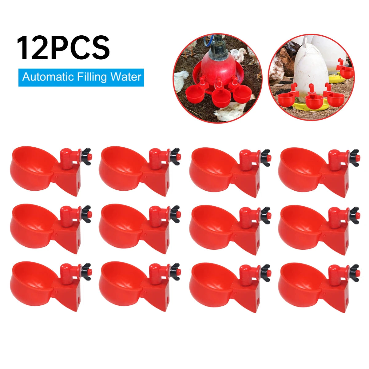 36-1PCS  Drinking Cup Automatic Feeder Poultry