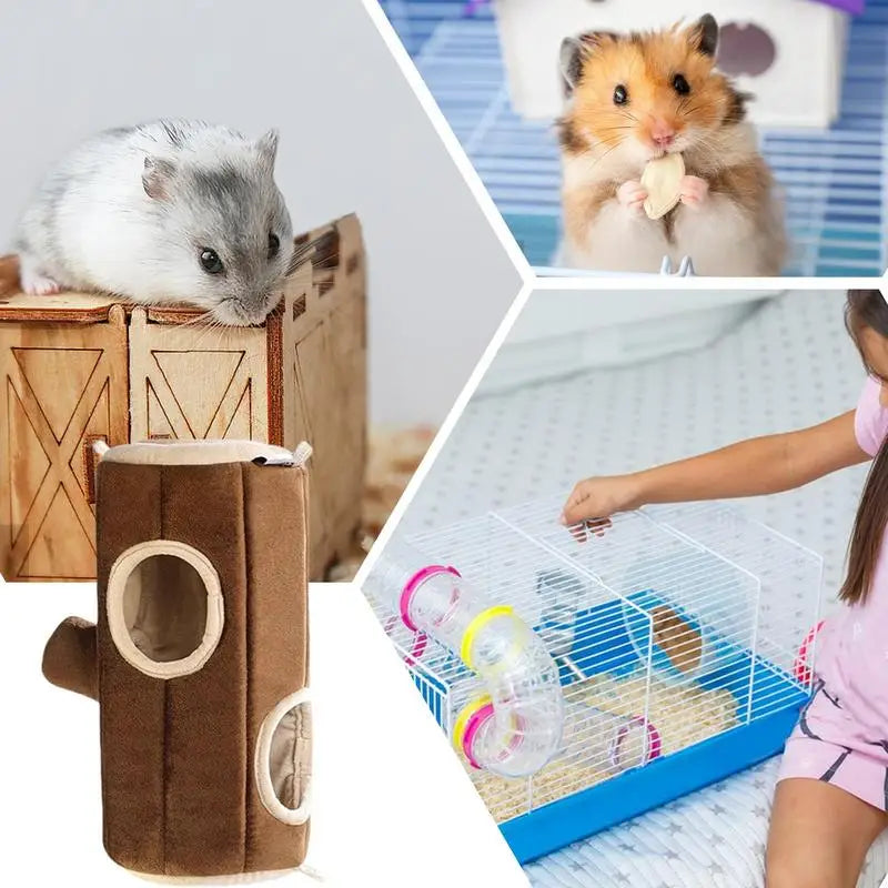 Small Animal Tube Cage House Hamster  Guinea Tunnel House Double Sided
