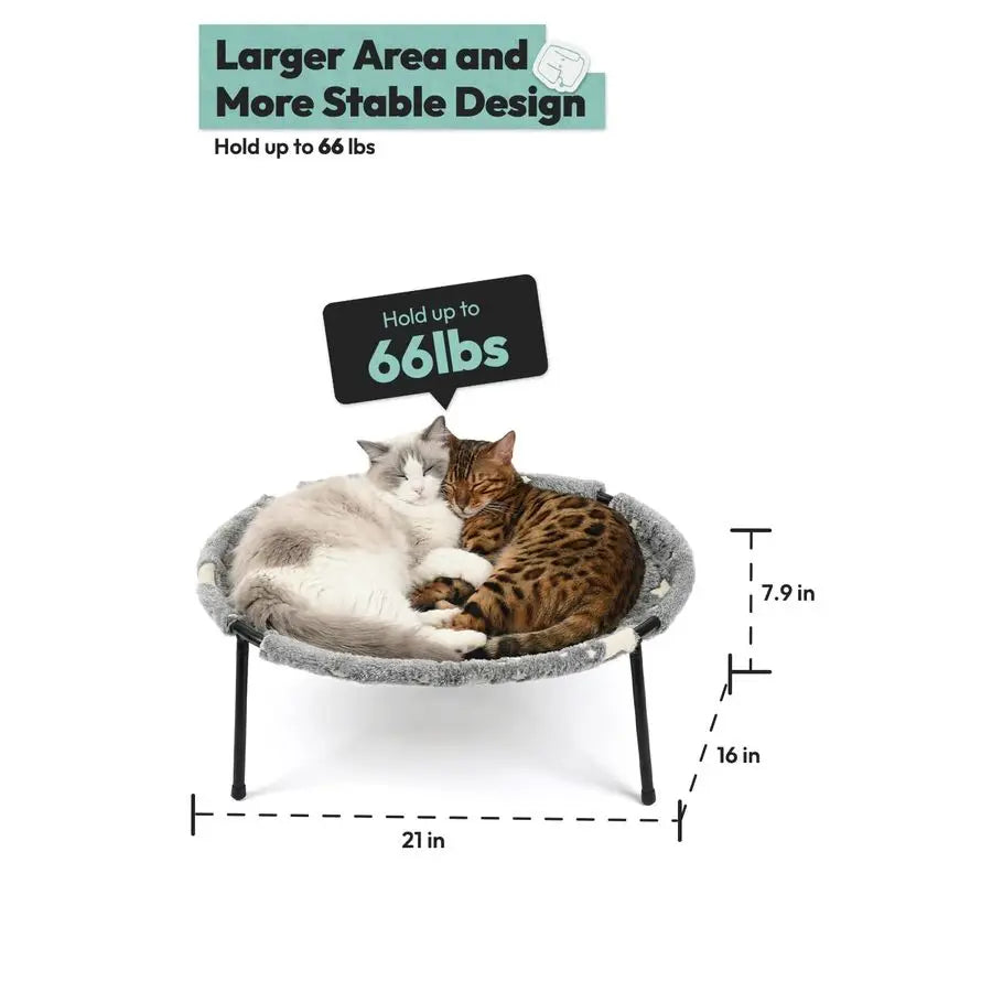 Cat Bed, GlowinTheDark Fabric Cat Hammock Bed for Large Indoor Cats,