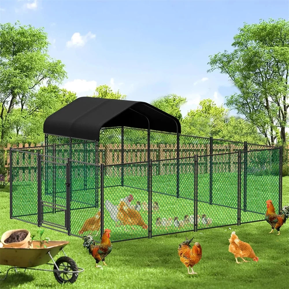 Heavy Duty XXL Chicken Run Coop Cage Walk