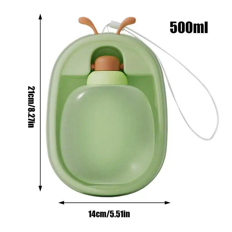 Portable Water Container Puppy Drinking Bottle With Carrying Strap For Hiking