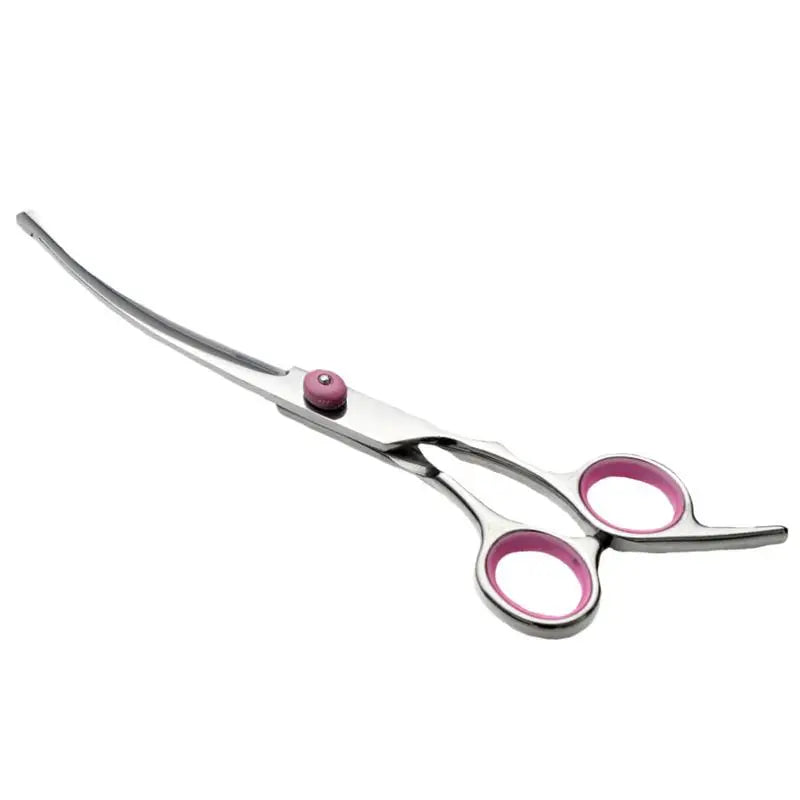 Curved Dog Grooming Scissors Curved Dog Trimmer Trimming Hair Scissors Safety Pet Tool