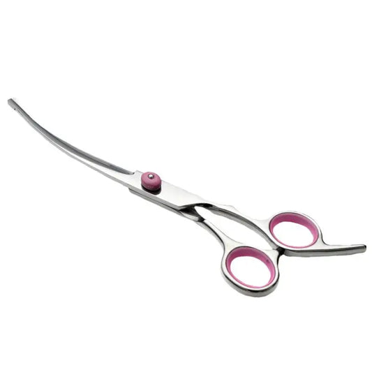 Curved Dog Grooming Scissors Curved Dog Trimmer Trimming Hair Scissors Safety Pet Tool