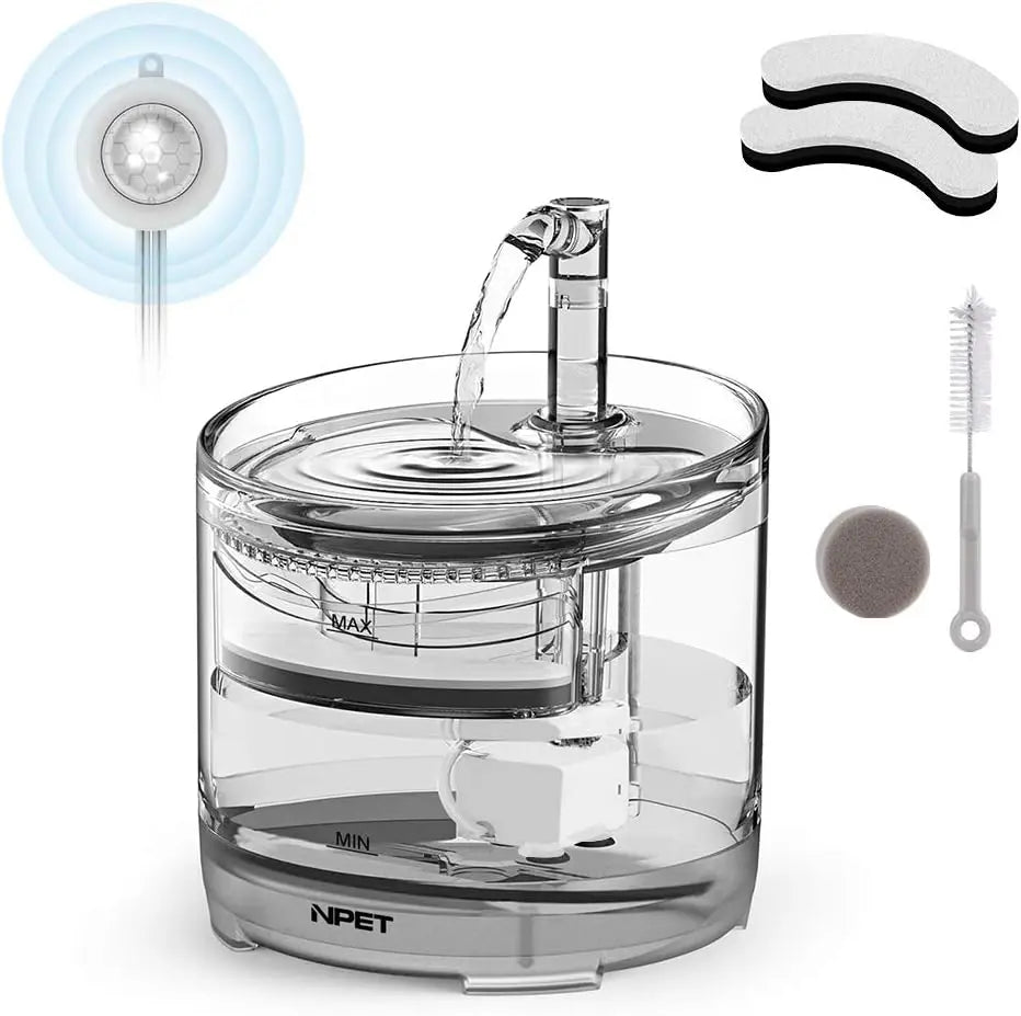 Automatic Pet Drinking Fountain with Replacement Faucet Kit