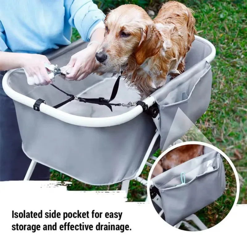 Elevated Dog Bath Tubs for Bath Shower Grooming ,Foldable