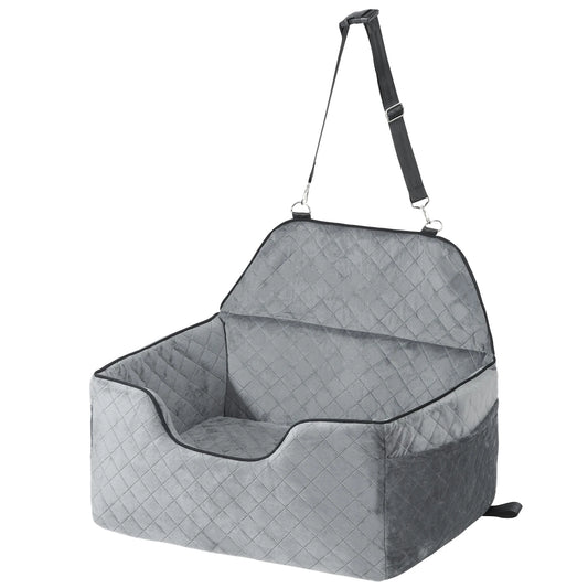 SucceBuy Dog Car Seat Dog Booster Seat for Car with A Storage Pocket