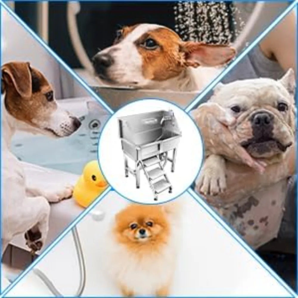 Grooming Tub Bathinsg Station Professional Pet Wash Station Bathtub for Home