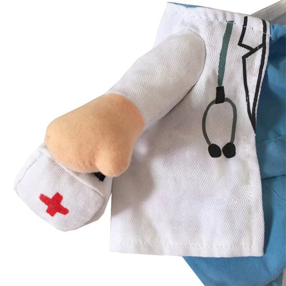 Funny Dog Cat Doctor Costume Pet Doctor Clothing