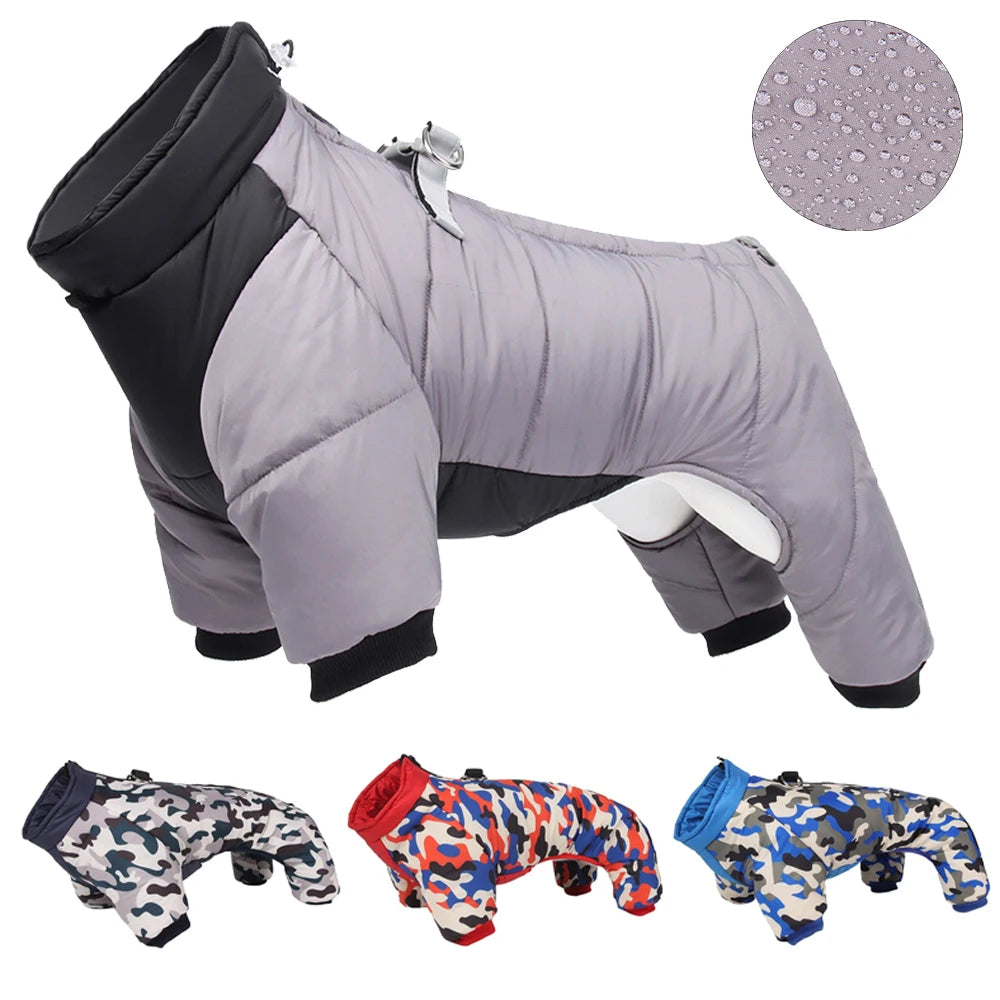 Winter Warm Thicken Pet Dog Jacket Waterproof Dog Clothes for Small Medium Dogs