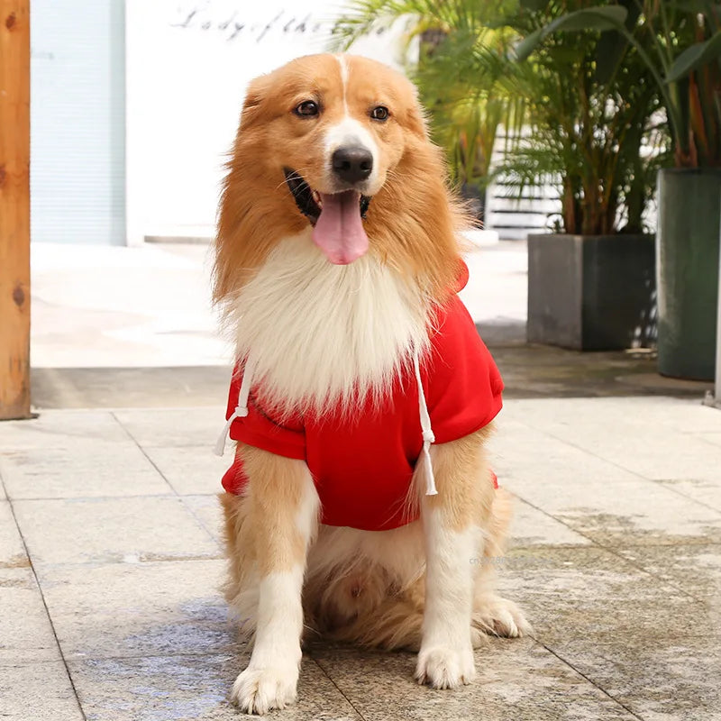 Big Dog Pet Hoodies Clothes 2XL-5XL for Medium Large